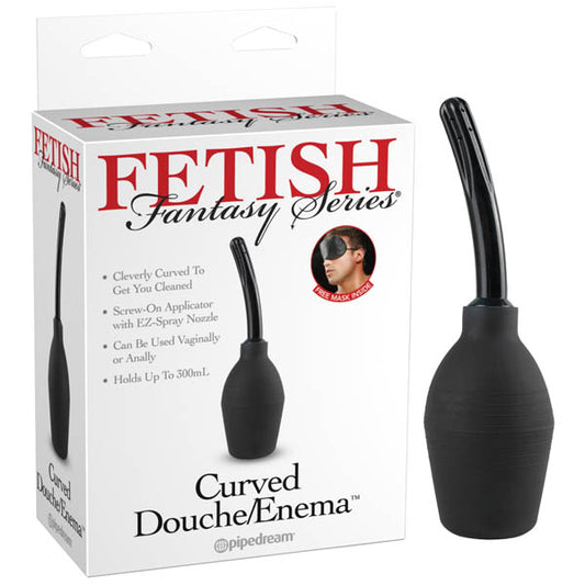 Fetish Fantasy Series Curved Douche/Enema Black Douche/Enema