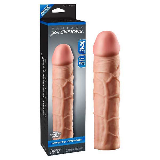 Fantasy X Tensions Perfect 2'' Extension Flesh Penis Extension Sleeve