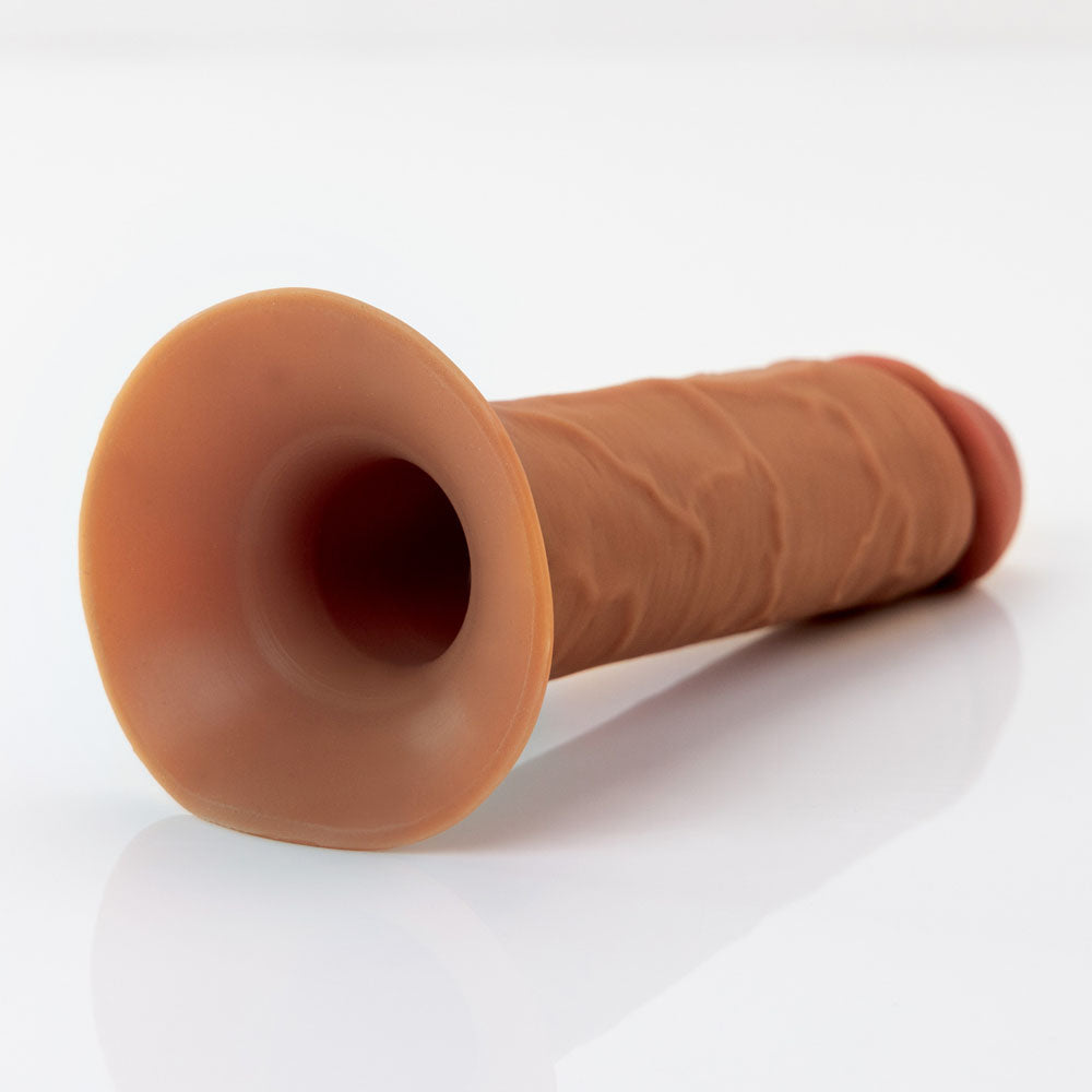 Fx Elite 7'' Silicone Hollow Strap On Tan Tan 17.8 Cm Hollow Strap On
