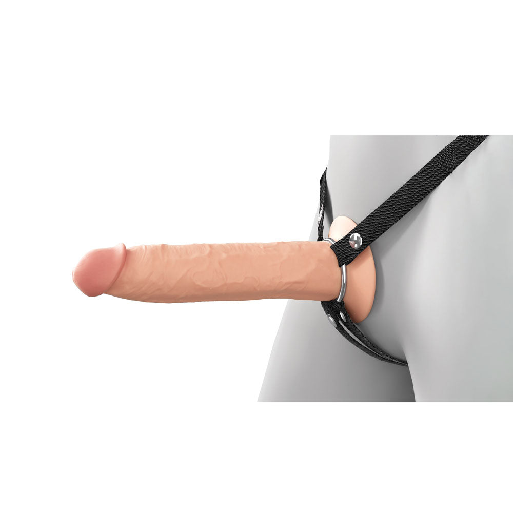 Fantasy X Tensions Elite 9'' Silicone Hollow Strap On Flesh Flesh 22.9 Cm Hollow Strap On