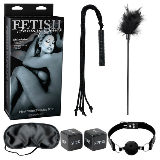 Fetish Fantasy Series Limited Edition First Time Fantasy Kit Black Bondage Kit 5 Piece Set