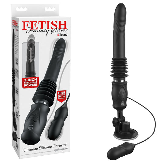 Ffs Ultimate Silicone Thruster Black Black Usb Rechargeable Thrusting Vibrator