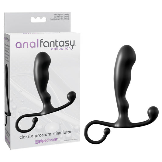 Anal Fantasy Collection Classix Prostate Stimulator Black 10.1 Cm (4'') Prostate Massager