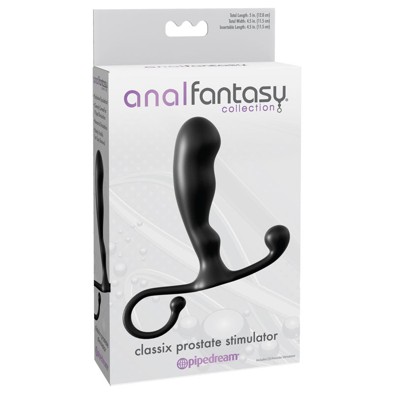 Anal Fantasy Collection Classix Prostate Stimulator Black 10.1 Cm (4'') Prostate Massager