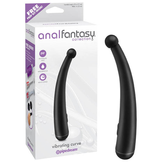 Anal Fantasy Collection Vibrating Curve Black 17.1 Cm (6.75'') Anal Vibrator