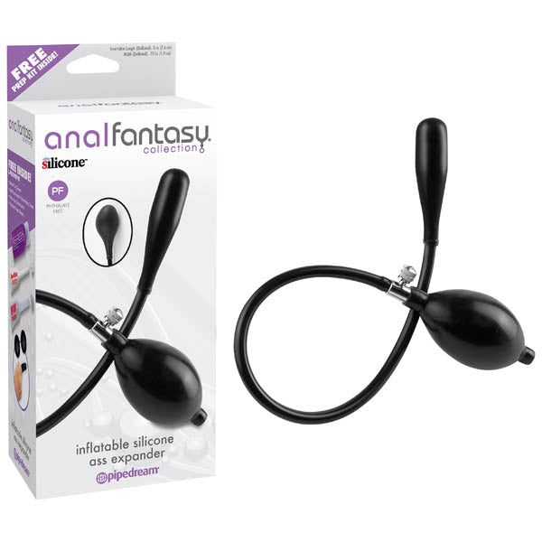 Anal Fantasy Collection Inflatable Silicone Ass Expander Black Inflatable Anal Probe