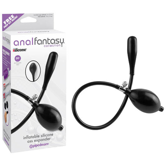 Anal Fantasy Collection Inflatable Silicone Ass Expander Black Inflatable Anal Probe