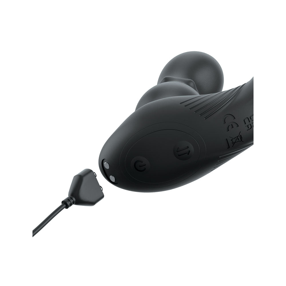 Anal Fantasy Elite Ass Gasm Slide & Glide Black Usb Rechargeable Prostate Massage With Cock Ring