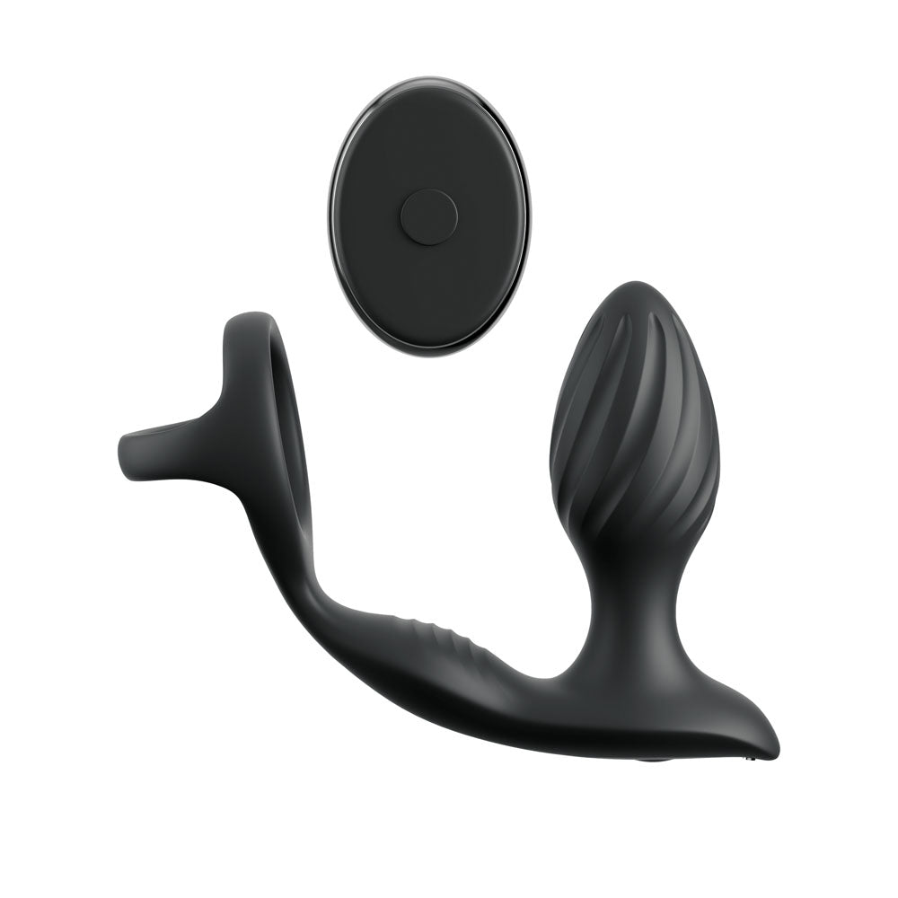 Anal Fantasy Elite Ass Gasm Gyro Milk Pro Black Usb Rechargeable Gyrating Butt Plug With Cock Ring