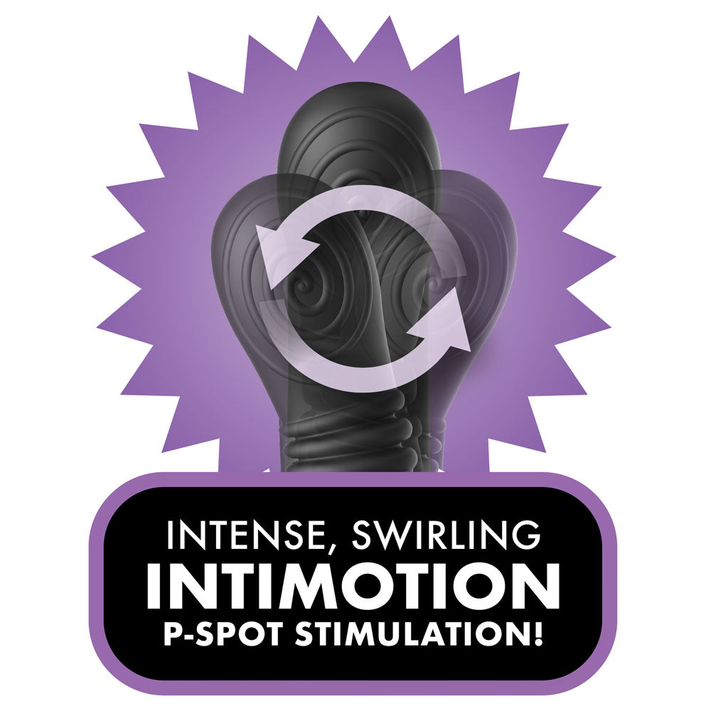Anal Fantasy Elite Ass Gasm Inti Motion Black Usb Rechargeable Quad Motor Prostate Massager With Remote