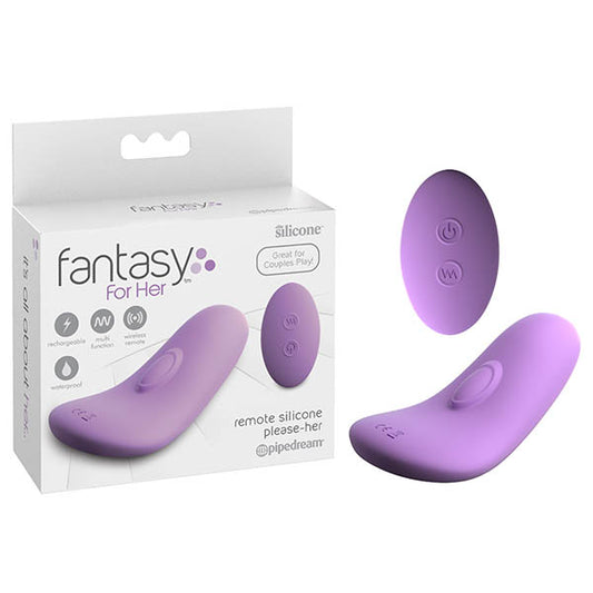 Fantasy For Her Remote Silicone Please Her Purple Usb Rechargeable Stimulator With Wireless Remote
