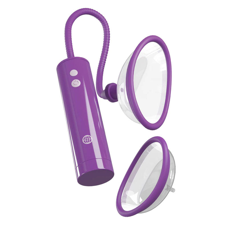 Fantasy For Her Rechargeable Pump Kit Purple Usb Rechargeable Vagina Pump