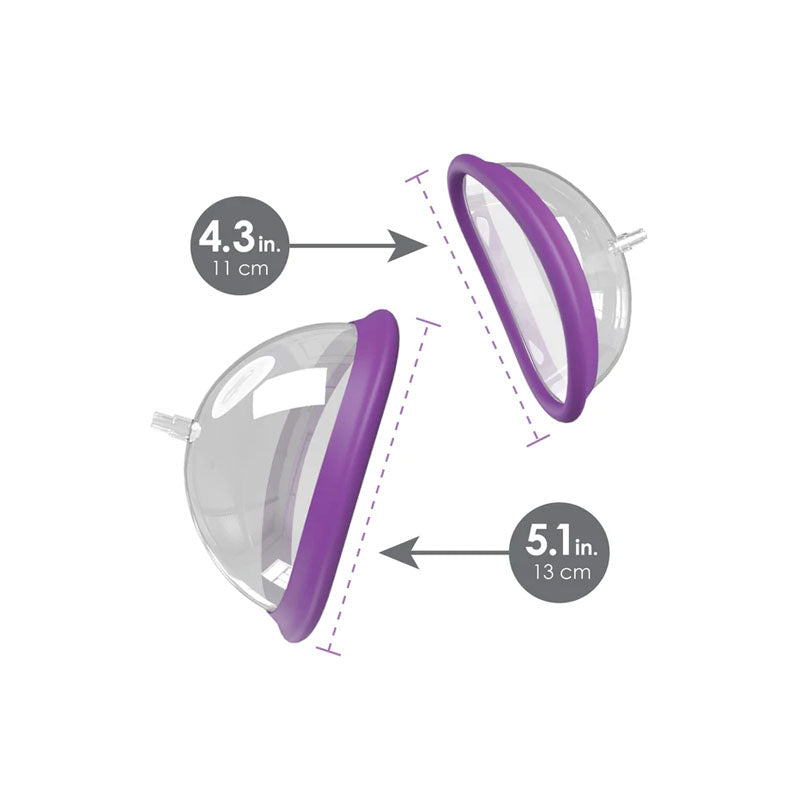 Fantasy For Her Rechargeable Pump Kit Purple Usb Rechargeable Vagina Pump