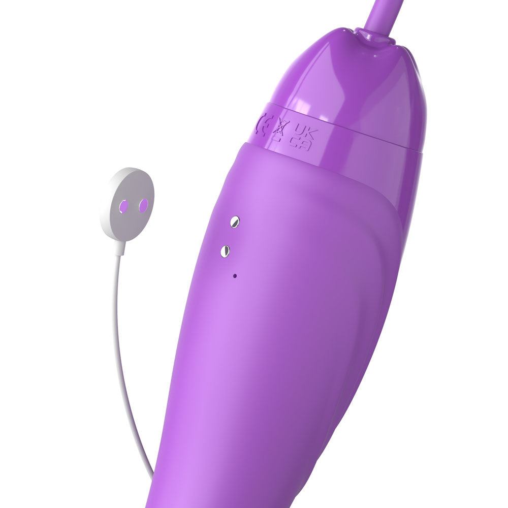 Fantasy For Her Her Ultimate Pleasure Max Purple Usb Rechargeable Vibrator With Flicking Stimulator