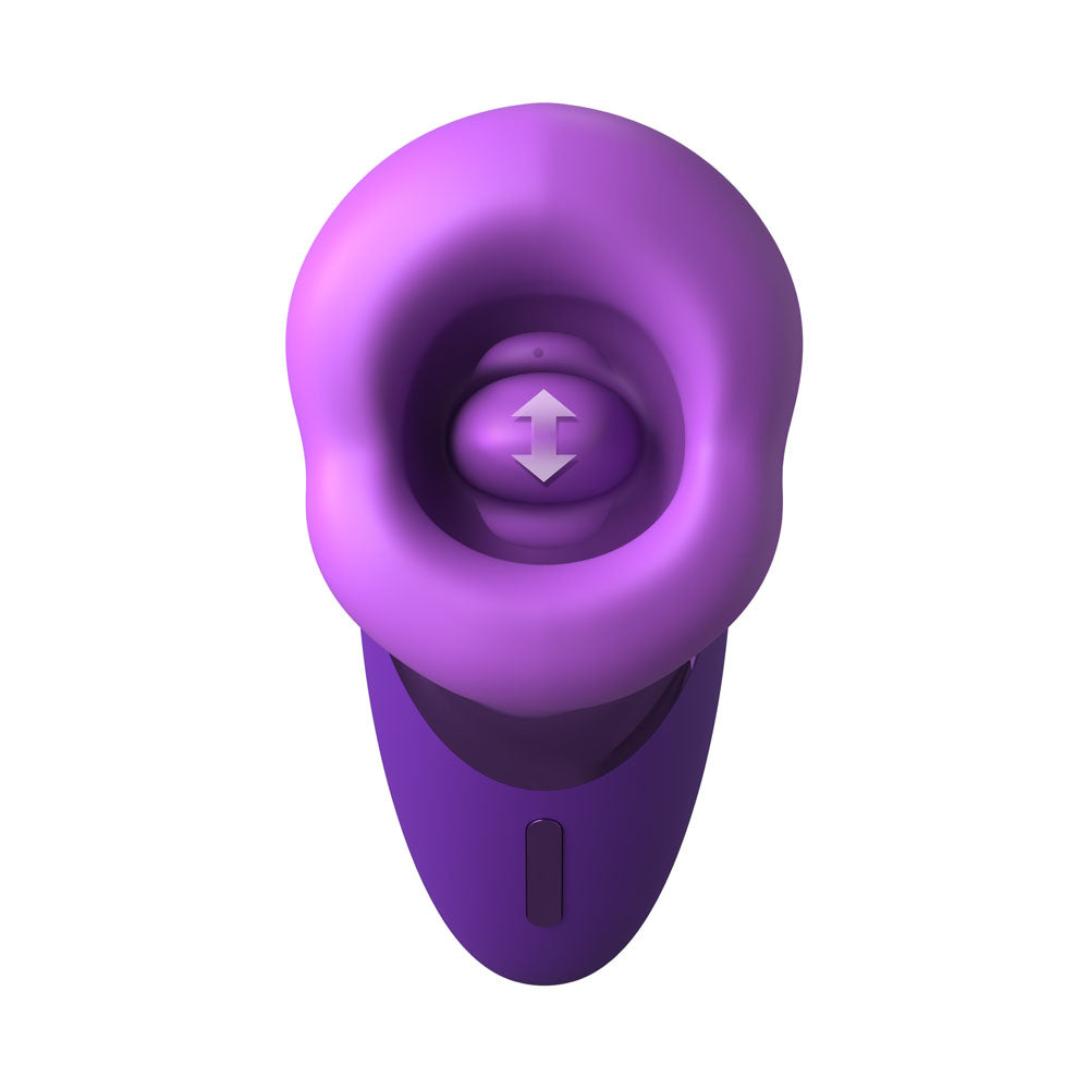 Fantasy For Her Pleasure Sucker Purple Usb Rechargeable Sucking, Licking & Vibrating Stimulator