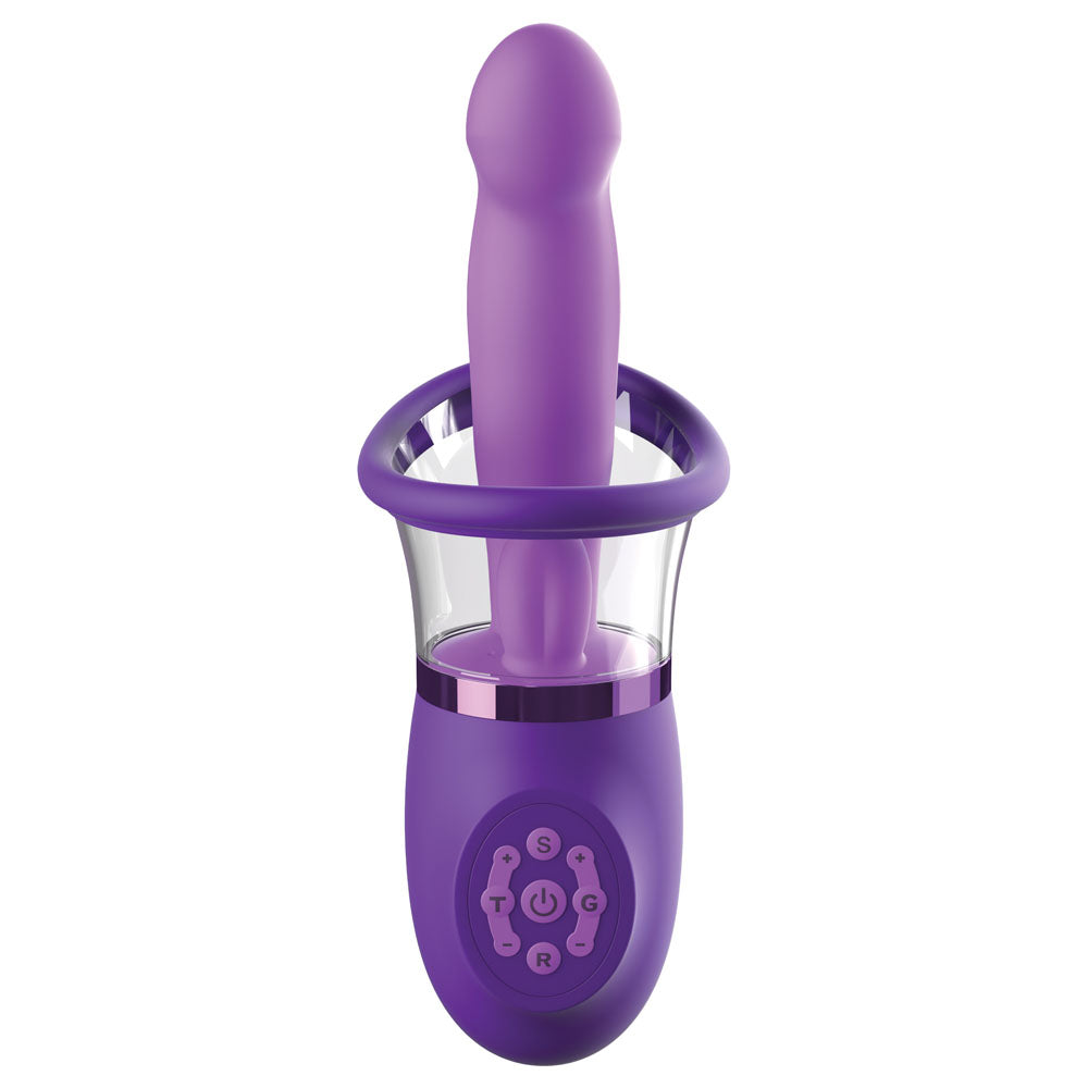 Fantasy For Her Ultimate Pleasure Pro Plus Purple Usb Rechargeable Sucking Licking & Flicking Vibrator