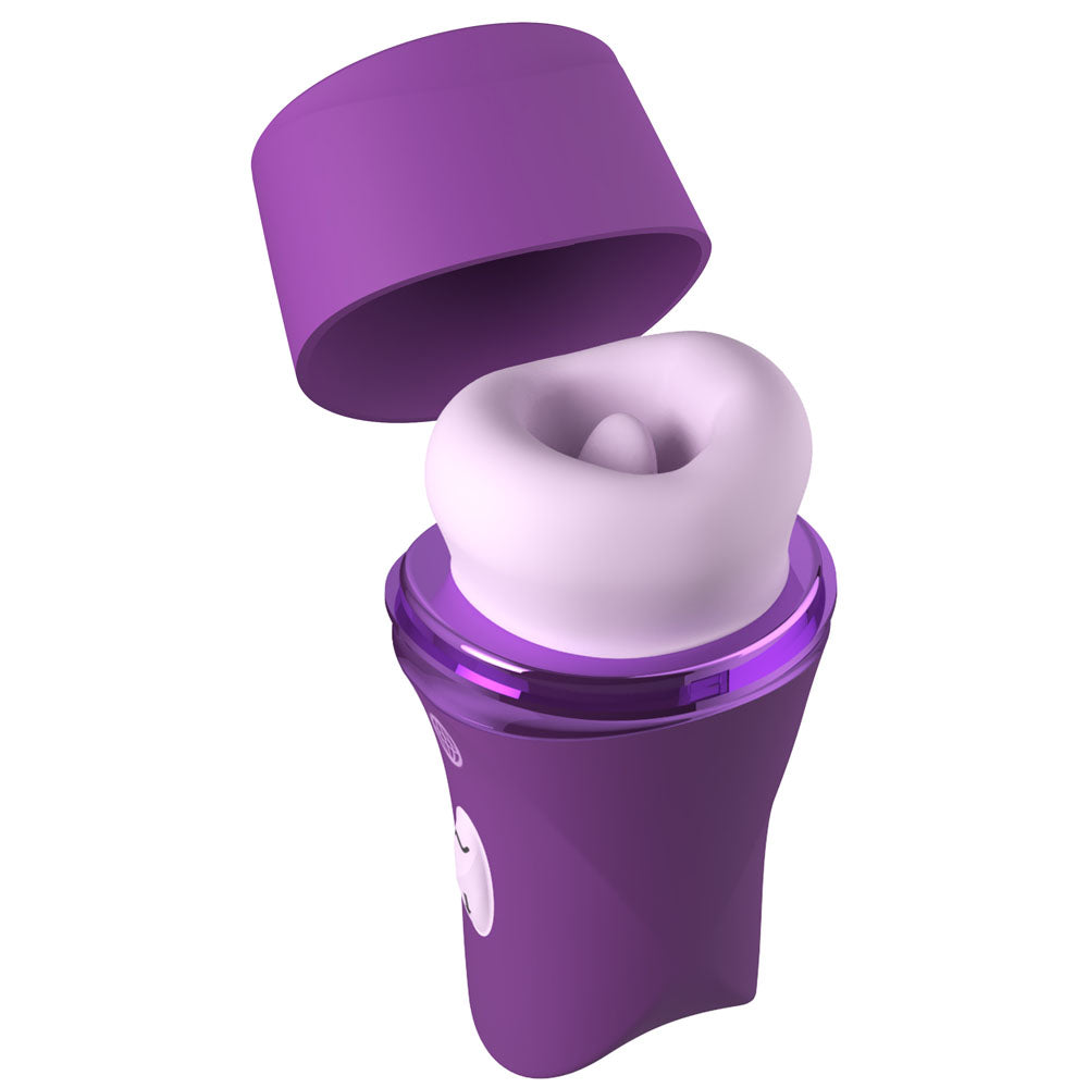 Fantasy For Her Lush Kiss Plush Purple Purple Usb Rechargeable Licking & Sucking Stimulator