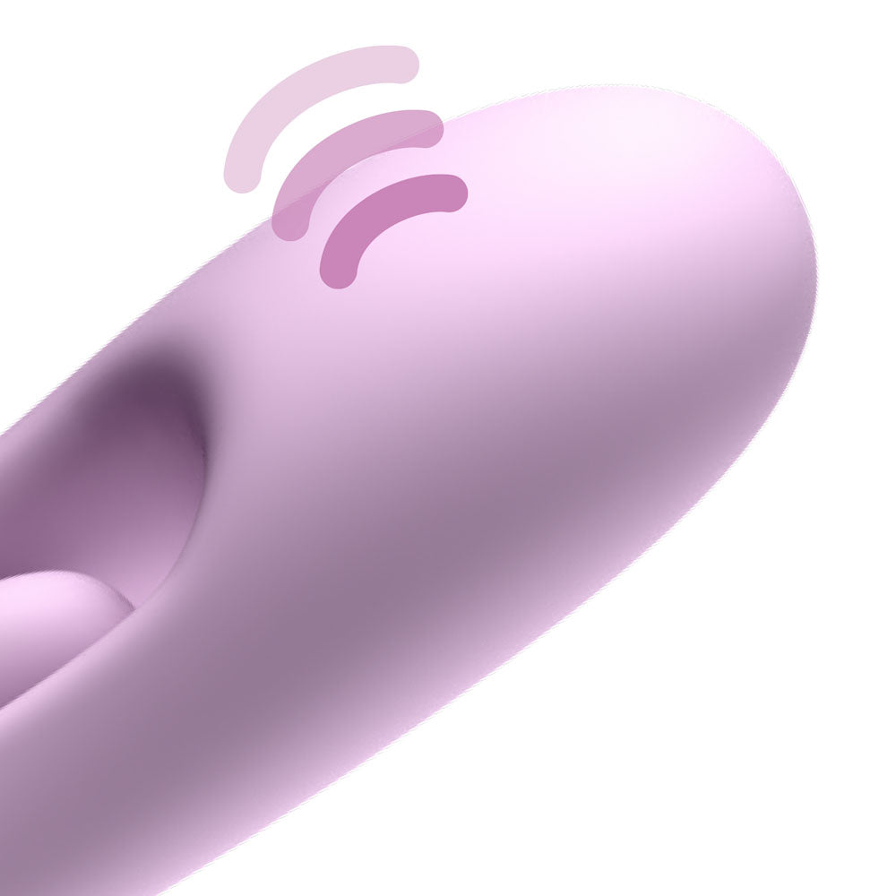 Fantasy For Her G Touch Pulse Pro Purple Purple 23.4 Cm Usb Rechargeable Rabbit Vibrator With Flicking Shaft And Tip