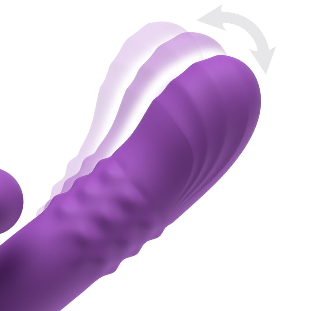 Fantasy For Her Harmoni Pro Purple Purple 17.8 Cm Usb Rechargeable Throbbing Vibrator