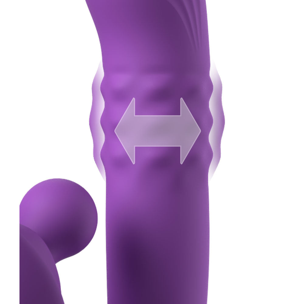 Fantasy For Her Harmoni Pro Purple Purple 17.8 Cm Usb Rechargeable Throbbing Vibrator