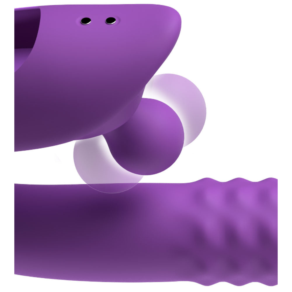 Fantasy For Her Harmoni Pro Purple Purple 17.8 Cm Usb Rechargeable Throbbing Vibrator