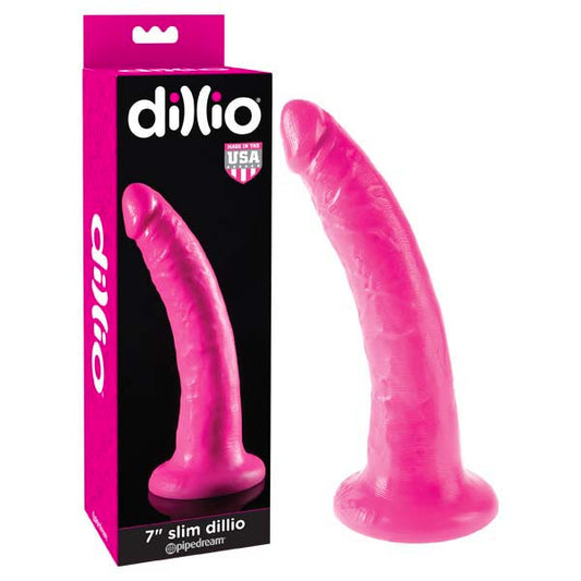 Dillio 7'' Slim Pink 17.8 Cm Dong