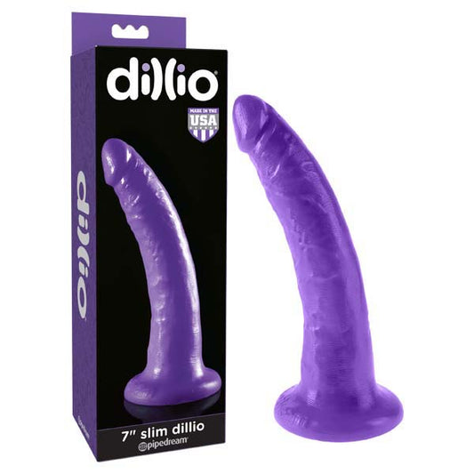 Dillio 7'' Slim Purple 17.8 Cm Dong