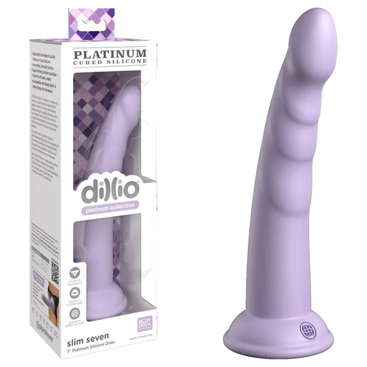 Dillio Platinum Slim Seven Purple Purple 17.8 Cm (7'') Dong