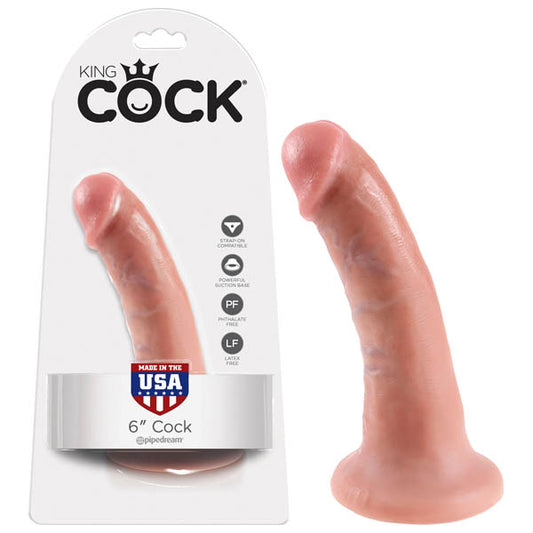 King Cock 6'' Cock Flesh 15.2 Cm (6'') Dong
