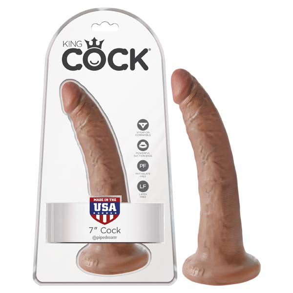 King Cock 7'' Cock Tan 17.8 Cm (7'') Dong