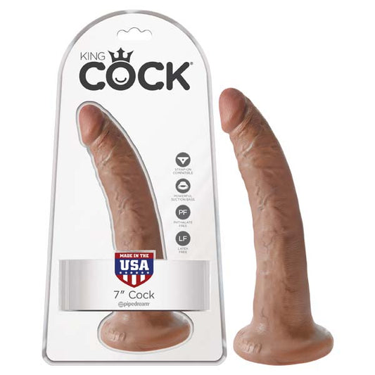 King Cock 7'' Cock Tan 17.8 Cm (7'') Dong