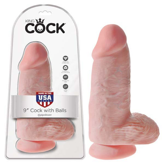 King Cock Chubby Flesh 22.9 Cm (9'') Dong