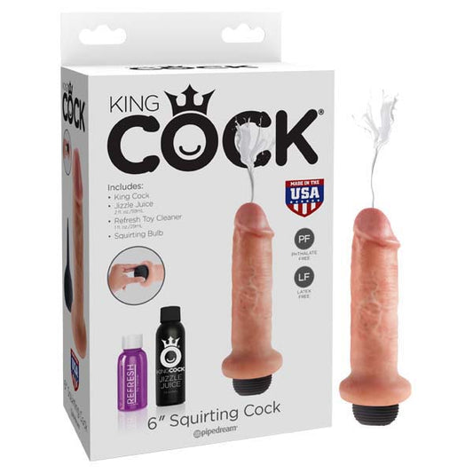 King Cock 6'' Squirting Cock Flesh 15.2 Cm Squirting Dong