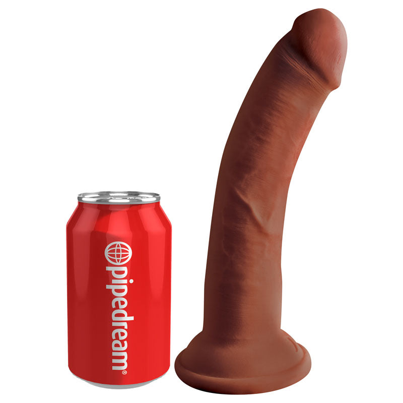 King Cock Plus 8'' Triple Density Cock Brown 20.3 Cm Dong