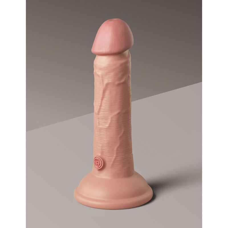 King Cock Elite 6'' Dual Density Cock Flesh Flesh 15.2 Cm Dong