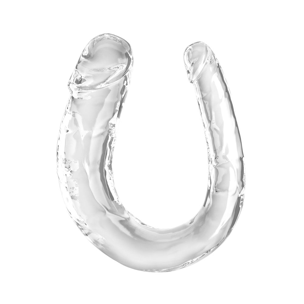 King Cock Clear Medium Double Trouble Clear Medium Double Penetration Dong