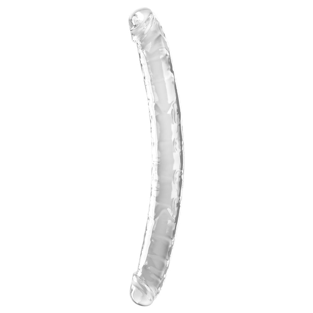 King Cock 18 Inch Double Dildo Clear 45.7 Cm Double Dong