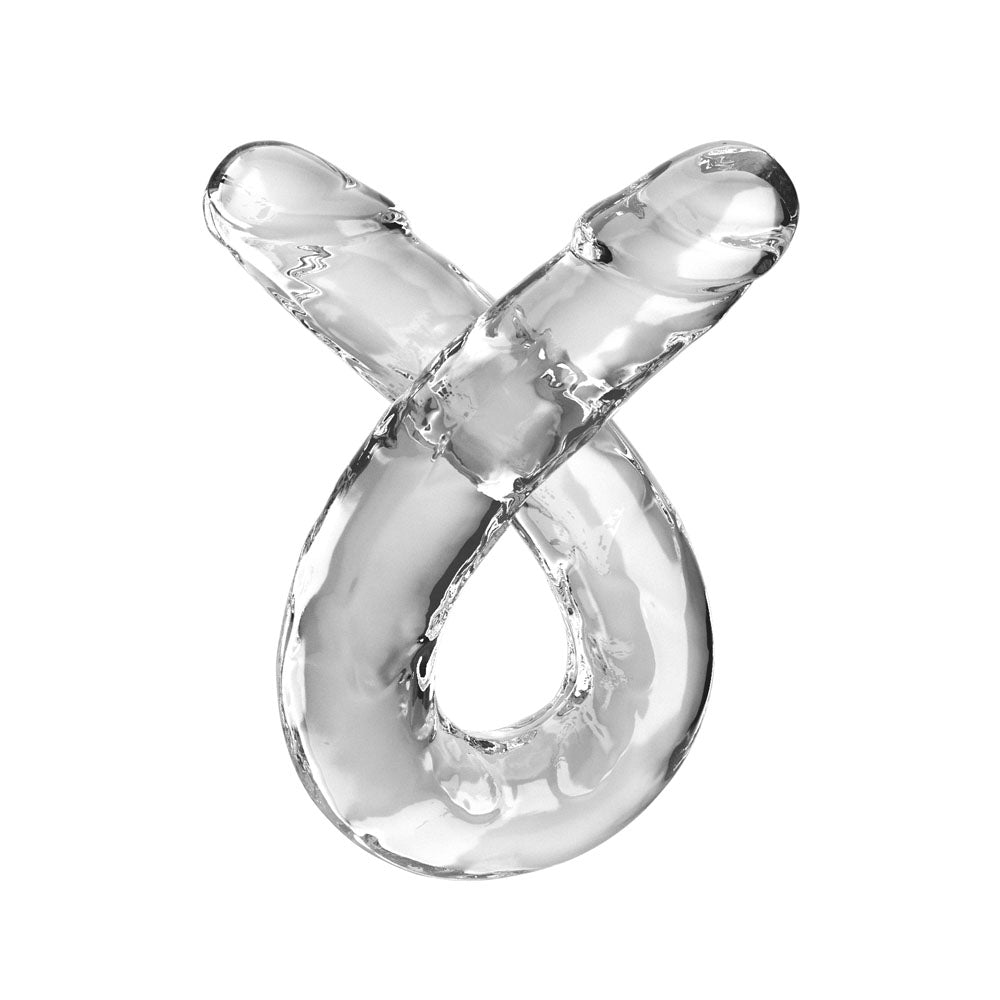 King Cock 18 Inch Double Dildo Clear 45.7 Cm Double Dong