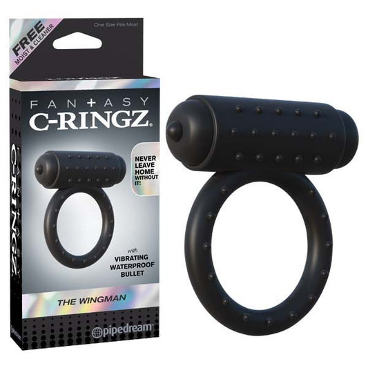 Fantasy C Ringz The Wingman Black Vibrating Cock Ring