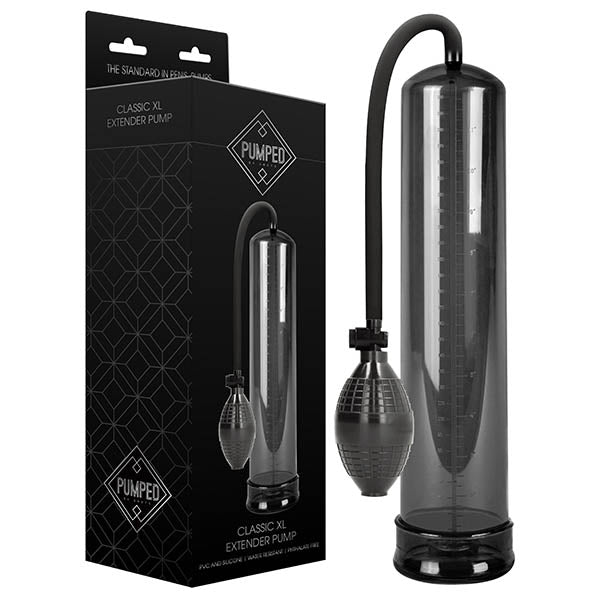 Pumped Classic Xl Extender Pump Black Large Sized Penis Pump