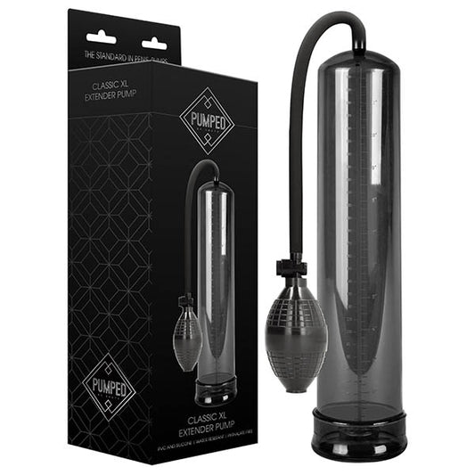 Pumped Classic Xl Extender Pump Black Large Sized Penis Pump