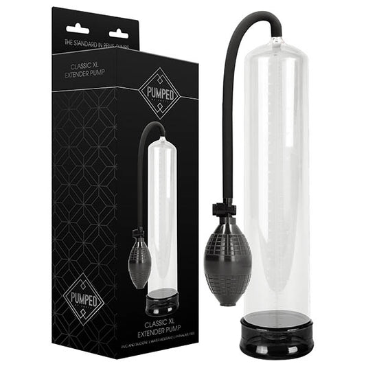 Pumped Classic Xl Extender Pump Clear Large Sized Penis Pump