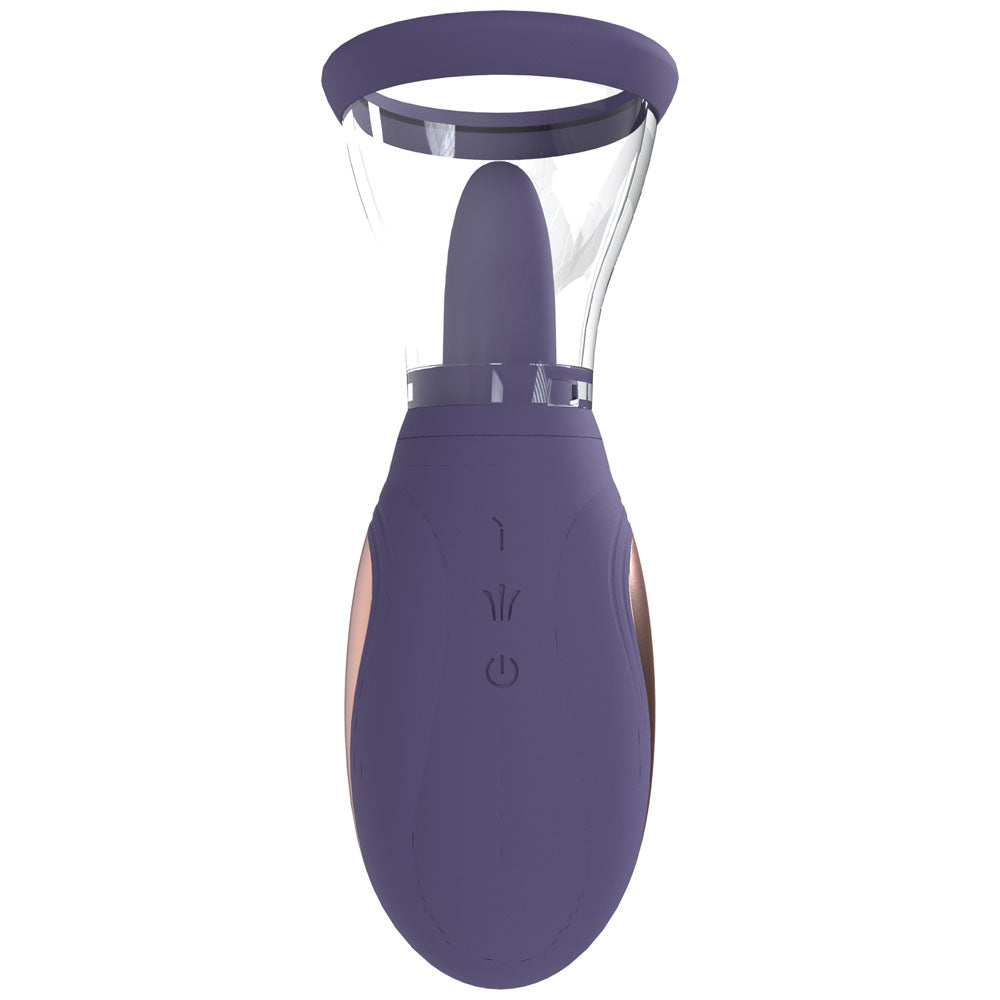 Pumped Enhance Auto Vulva & Brest Pump Purple Purple Usb Rechargeable Ladies Pump