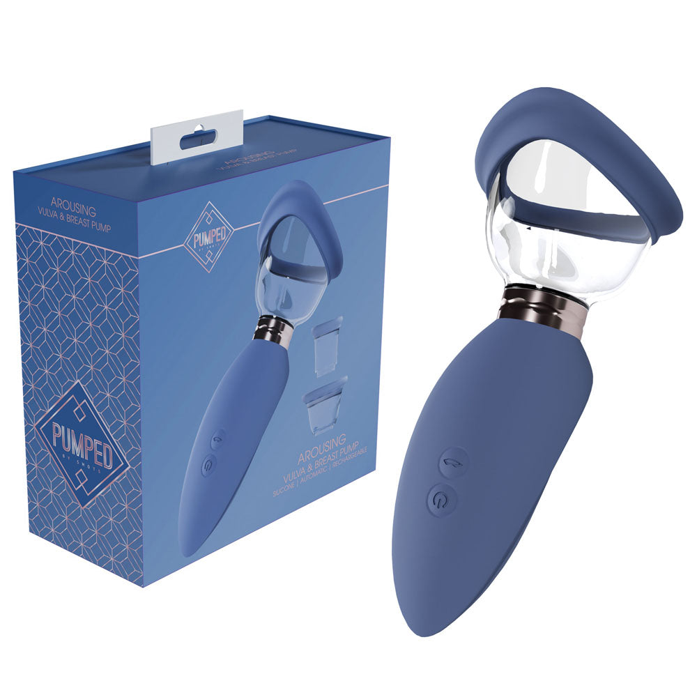 Pumped Arousing Auto Ladies Pump Blue Blue Usb Rechargeable Ladies Pump