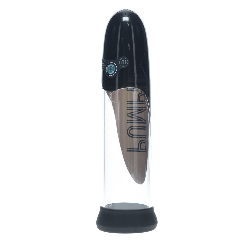 Pumped Aqua Pro Auto Pump Black Black/Clear Usb Rechargeable Ai Enabled Submersible Auto Penis Pump