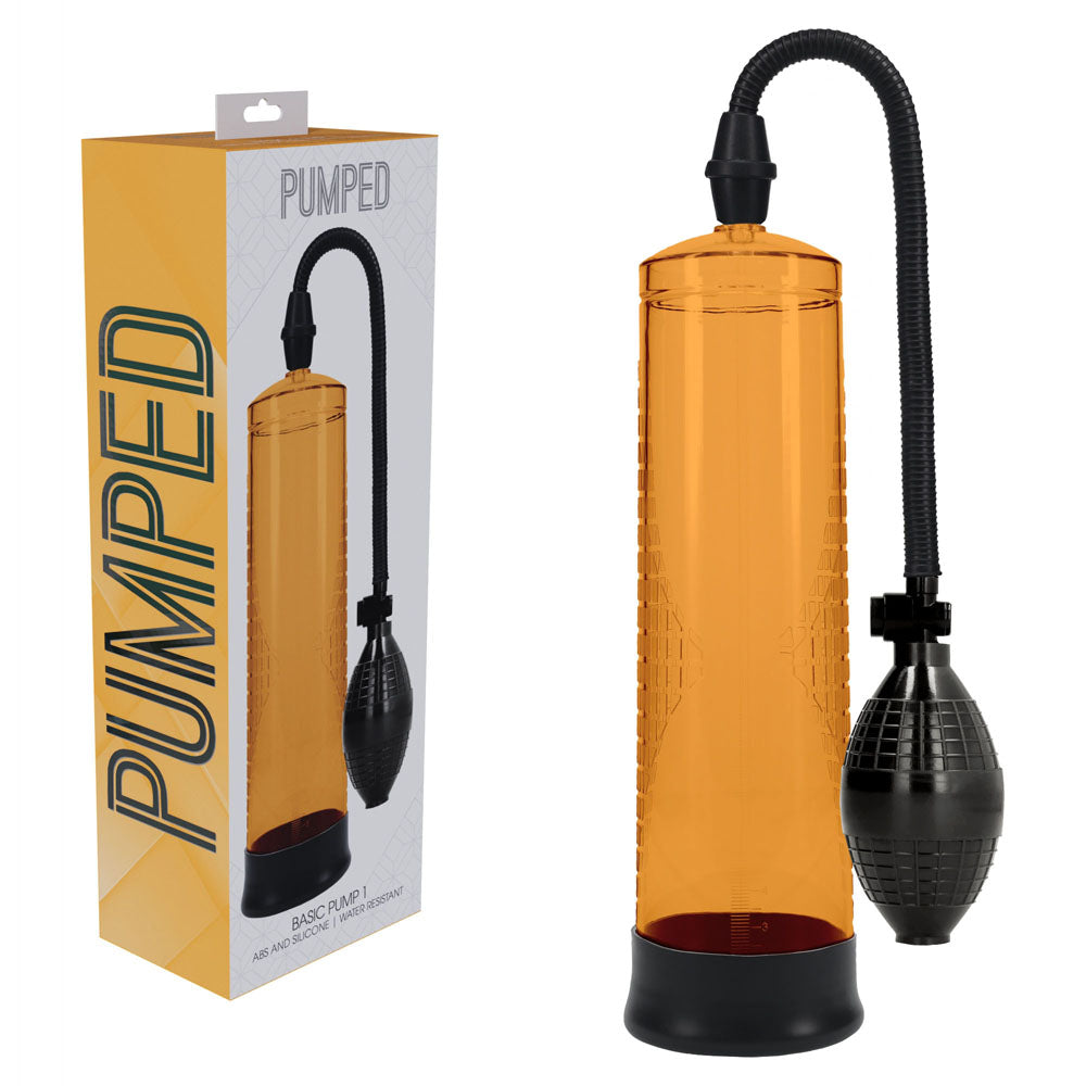 Pumped Basic Pump 1 Orange Orange Penis Pump