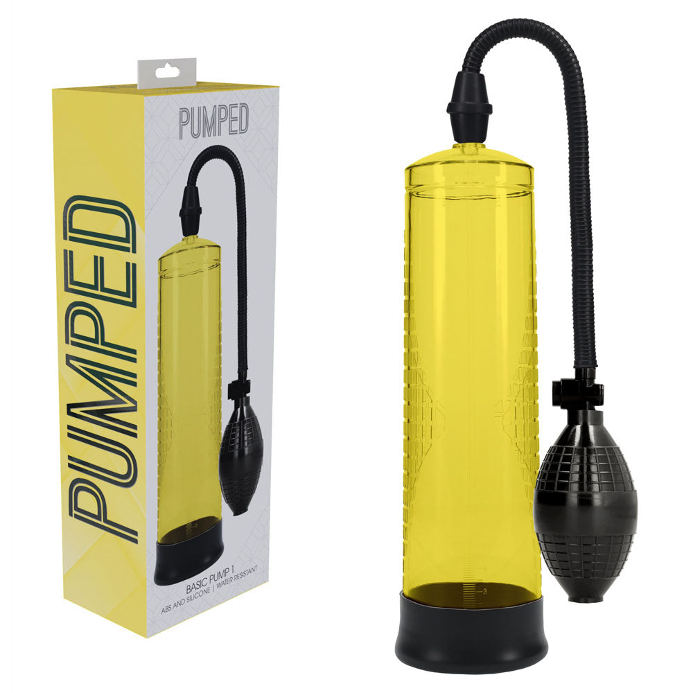 Pumped Basic Pump 1 Yellow Yellow Penis Pump