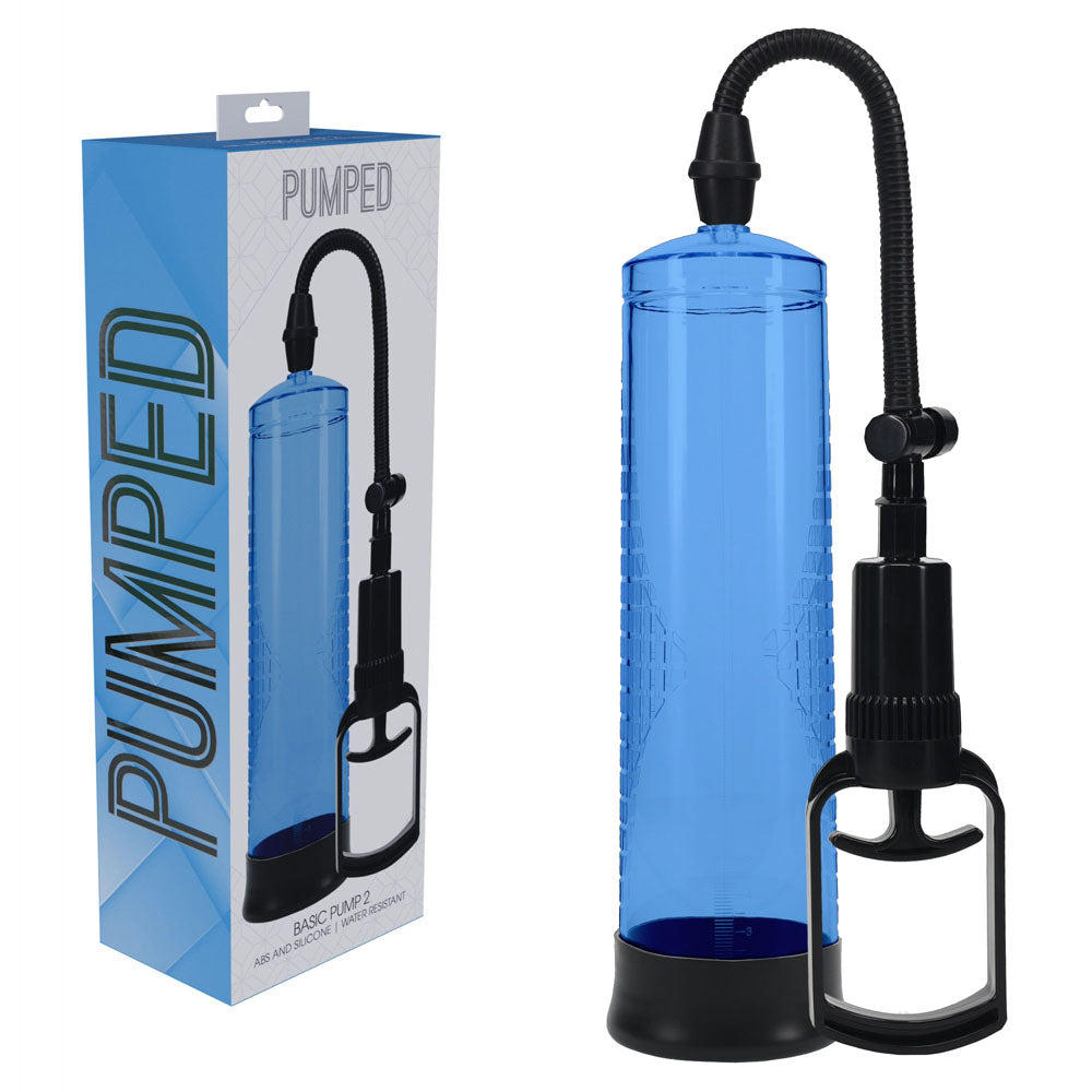 Pumped Basic Pump 2 Blue Blue Penis Pump