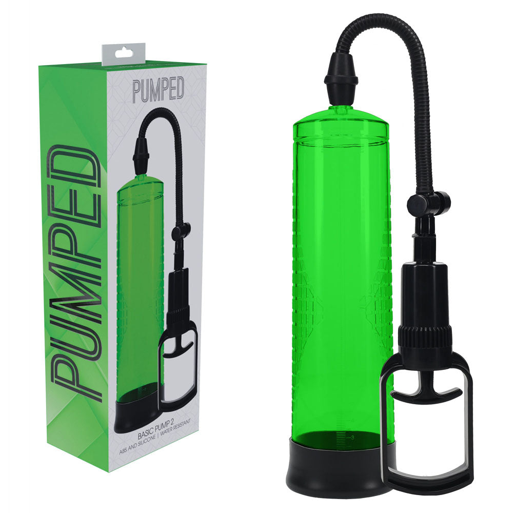Pumped Basic Pump 2 Green Green Penis Pump
