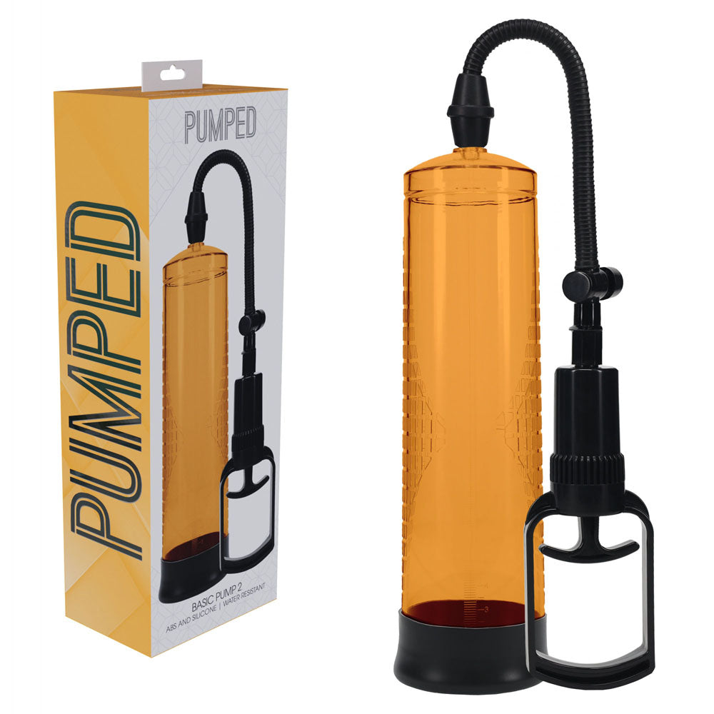 Pumped Basic Pump 2 Orange Orange Penis Pump